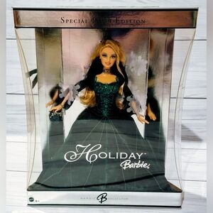 2004 Barbie Holiday Doll in Sparkling Green Gown, Umopened, Sealed Box